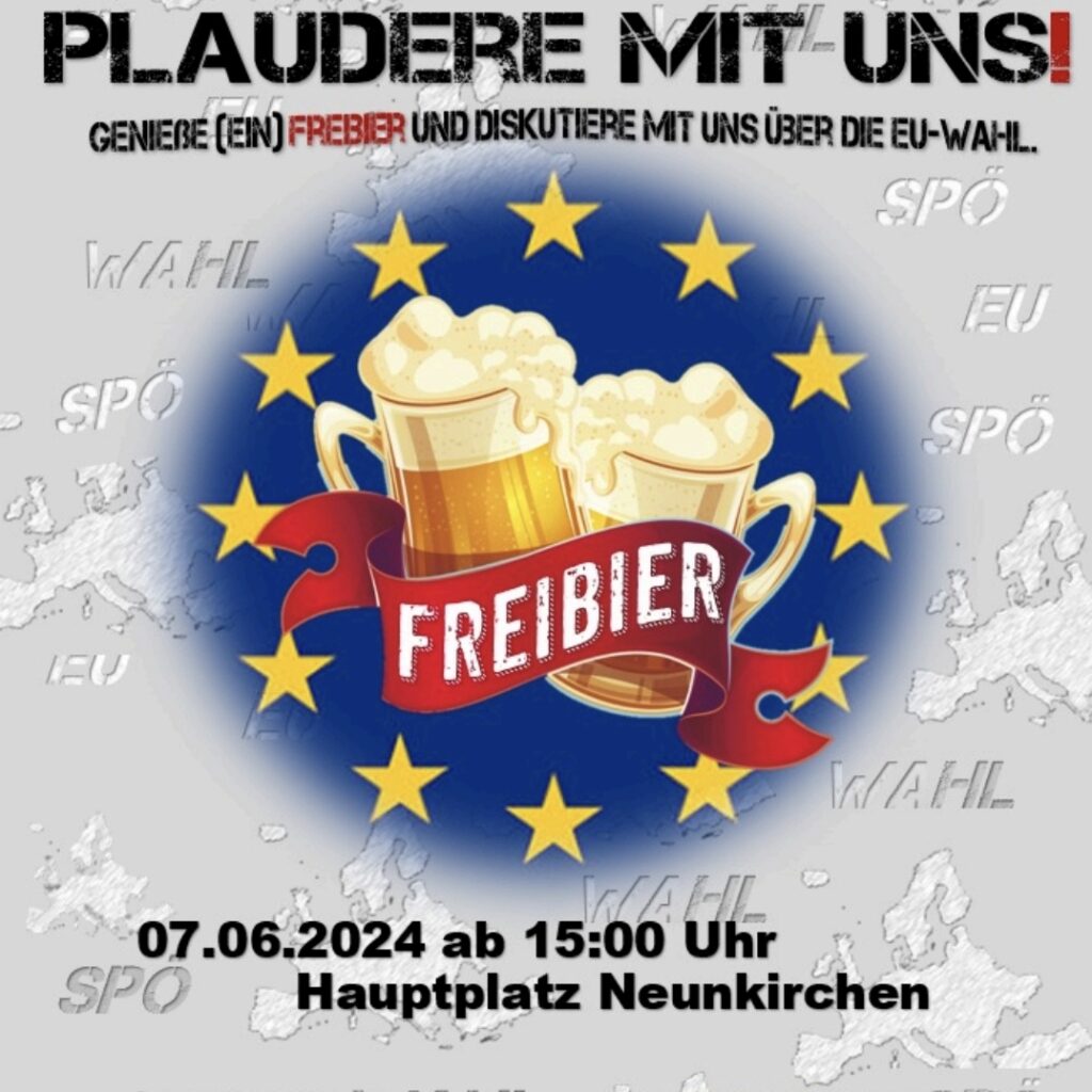  Freibier und Gespräche zur EU-Wahl!