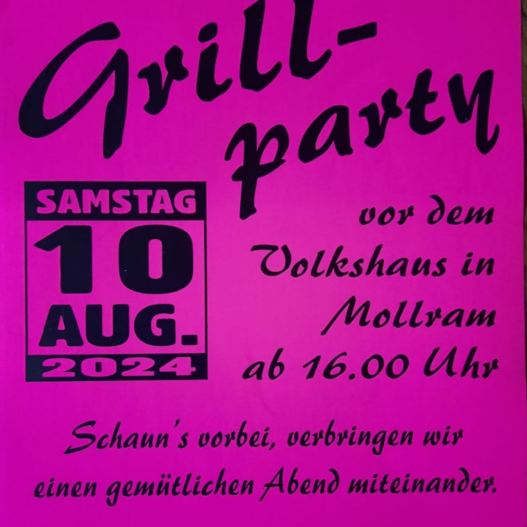  Grillfeier Mollram am 10.08.2024